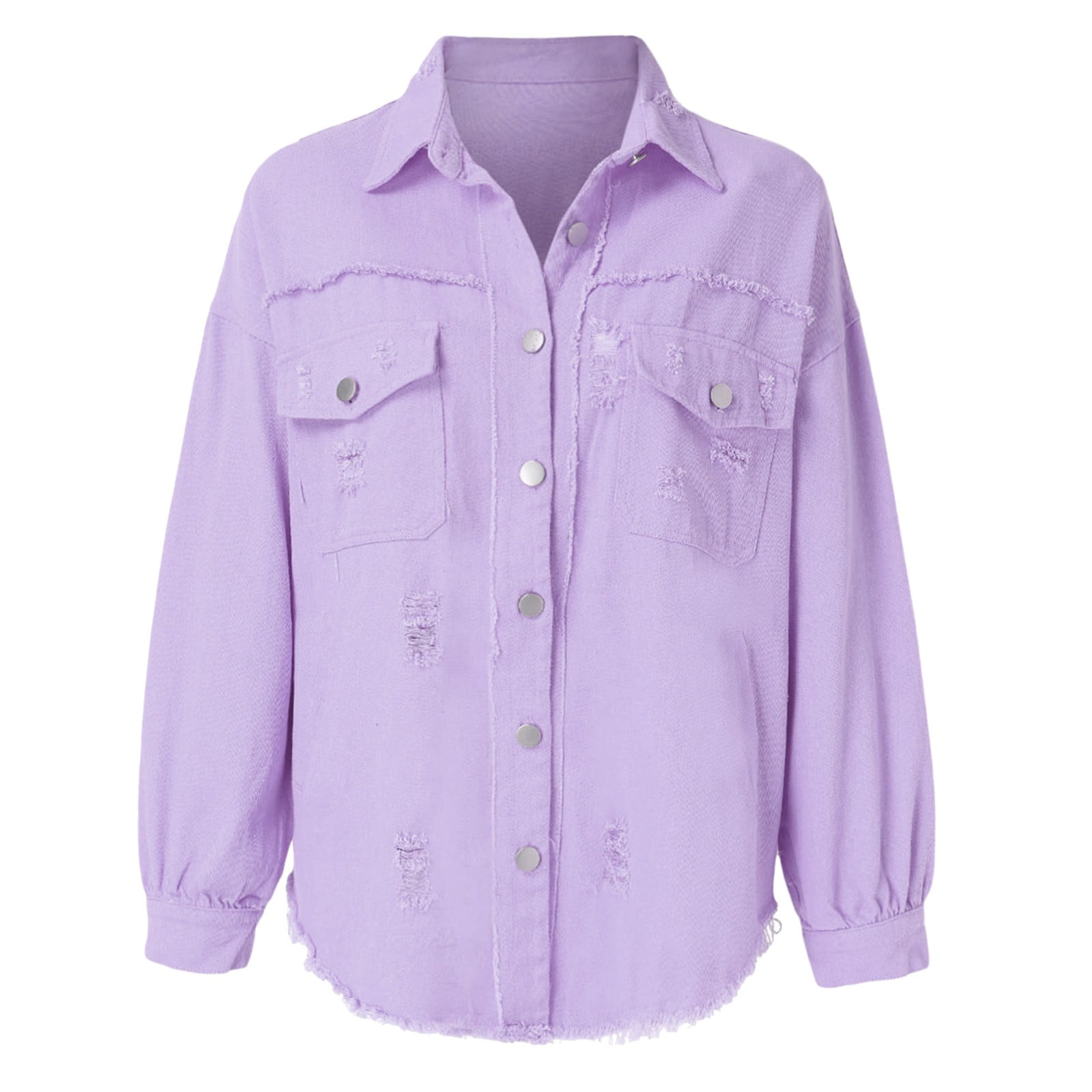 Girls purple denim jacket sale