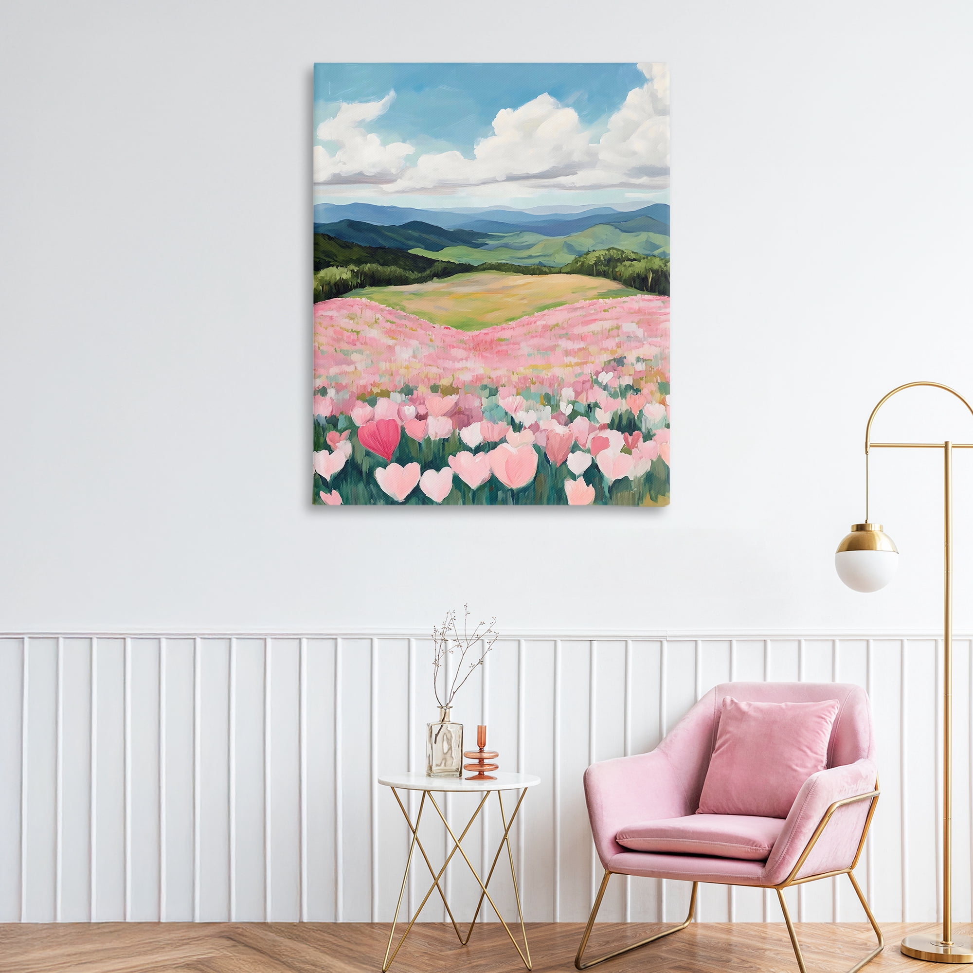 Stupell Industries Blush Pink Poppy Field Canvas Wall Art, design by The Prints Vibe