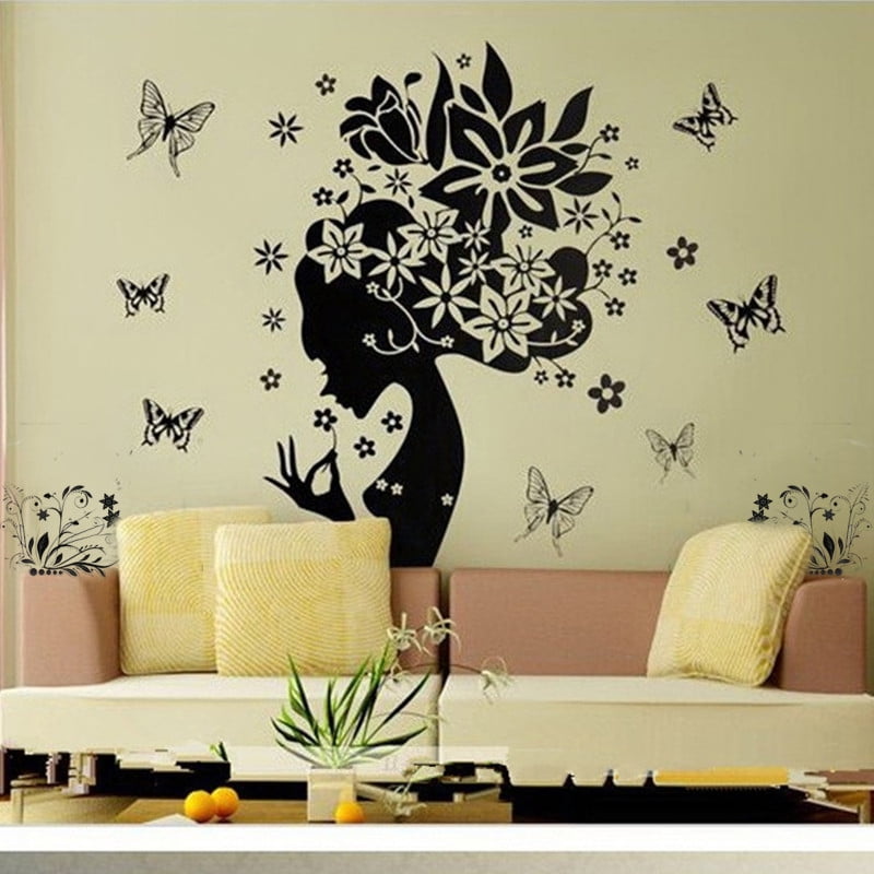 Creative Wall Stickers,Jessboyy 1PC Cartoon Owl Butterfly Butterfly Wall Sticker DIY Artwork Decals for Kids Room Living Room Bedroom Home Decor 