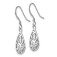 thumbnail image 2 of FB Jewels Leslie's Sterling Silver Polished Shepherd Hook Dangle Earrings, 2 of 3