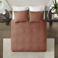thumbnail image 3 of Witaxima King/Cal King 3-Piece Reversible Quilt Set in Clay Red, Polyester Bedding with Matching Shams, Machine Washable, 3 of 18