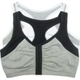 thumbnail image 2 of Fruit of the Loom Women's Front Close Racerback Sport Bra, Style FT390, 2-Pack, 2 of 2