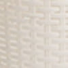 Mind Reader 40L Laundry Basket, Clothes Hamper, Lid, Wicker Design, Plastic, 23"L x 14.5"W x 11"H, Ivory