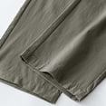 thumbnail image 3 of Men's Drawstring Elastic Loose Ice Silk Pants - Nylon Spandex, Jogging, Straight Leg, Casual, 3 of 8