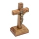 thumbnail image 4 of Cruz de madera de pie, pequeño crucifijo, artículo de colección, decoración, estatua de Cristo Jesús crucificado, figura católica para ceremonias de d, 4 of 8