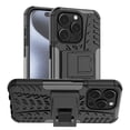 thumbnail image 4 of Asuwish Compatible with iPhone 15 Pro 6.1 inch Phone Case Tempered Glass Screen Protector Slim Stand Hybrid Heavy Duty Rugged Protective Cell Cover for i Phone15 i15 15Case Women Men Black, 4 of 8