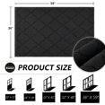 thumbnail image 2 of TIMO Paillasson Intérieur, Tapis de Porte d'Entrée 36"x59 Pouces avec Support en Caoutchouc Absorbant Antidérapant, Lavable Résistant à la Saleté, Tapis Profil Bas pour Entrée, Tapis de Porte pour Chien pour Chaussures et Pattes Boueuses et Mouillées, Noir, 2 of 6