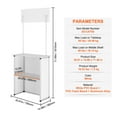 thumbnail image 2 of KFFKFF 30.91"x14.96"x71.46" Folding Trade Show Display Podium Table Counter Stand, 2 of 9