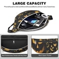 thumbnail image 4 of Fanny Pack Halloween Spooky Jack O Lanterns Waist Pack Bag,Running Cross Bag,Waterproof Large Fanny Packs for Women Men for Travel Running Hiking Cycling, 4 of 6