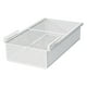 thumbnail image 4 of Cesta de malla portátil de metal para colgar en el armario, con cajón extraíble, contenedor decorativo S Blanco, 4 of 9