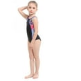 thumbnail image 6 of LYMAYTER Kids Toddler Girls Training Bathing Suit Little Girls Printed Bikin Swimsuits for 4-11 Years Summer Training One Piece Swimwear, 6 of 8