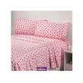 thumbnail image 2 of Blancos Xtellar Ultra Suaves Premium Juego de sábanas Doble Candy Estampado Color Rosa, 2 of 5