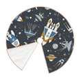 thumbnail image 3 of Bingfone Christmas Tree Skirt Mat Christmas Decoration Interior 48"-Space Cars, 3 of 8