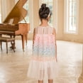 thumbnail image 6 of Sngxgn Girl's Short Sleeve Floral Print Loose Casual Long Dress(White,150), 6 of 9