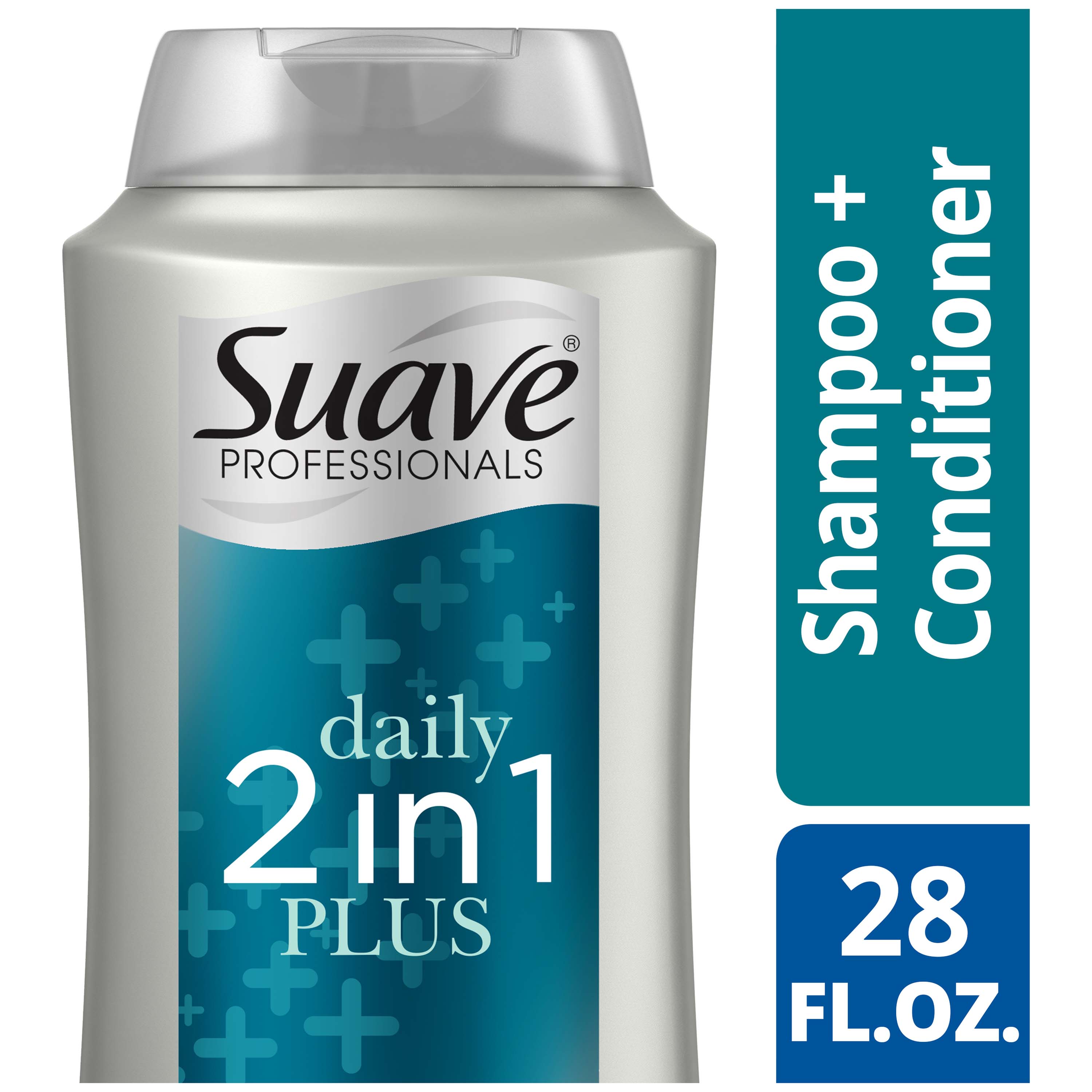 Suave Professionals Clarifying Moisturizing Daily Plus 2 in 1 Shampoo and Conditioner, 28 fl oz - image 3 of 10