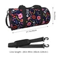 thumbnail image 4 of Gaeub Dancing Skeletons Floral Garden Lightweight Travel Cylinder Bag Gym Tote Bag Sports Training Duffle Bag with Pockets and Straps, 4 of 8