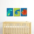thumbnail image 3 of Big Dot of Happiness Roar Dinosaur - Dino Mite T-Rex Nursery Wall Art and Kids Room Decorations - Gift Ideas - 7.5 x 10 inches - Set of 3 Prints, 3 of 5
