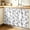 Black White, variant on Gradient Aqua Blue Cabinet Curtain 32"Wx55"L,Dustproof Pantry Door Curtain W/ Self Adhesive Tape,Modern Rustic Minimalist Pastel Solid Tall Storage Cover Privacy Drape for Bathroom Kitchen