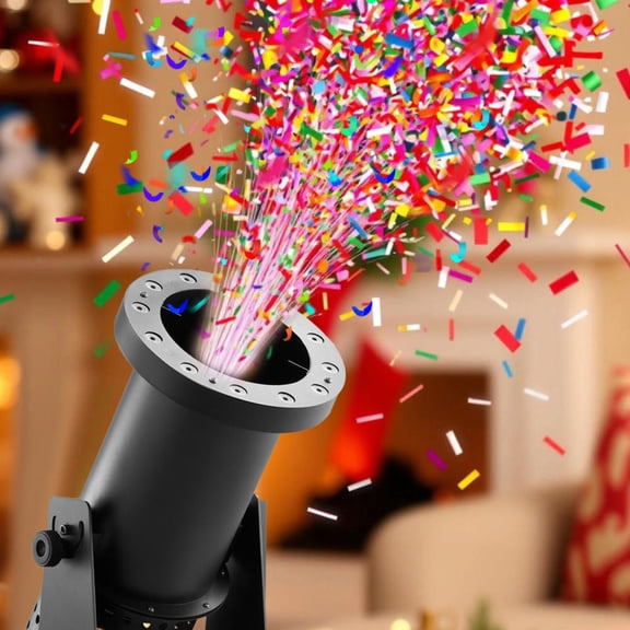 Confetti Cannon Machine Professional Confetti Machine Floating Paper Confetti Blower Adjustable Remote-Controlled Performance Cannon for Celebrations remarkable