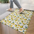 thumbnail image 4 of Yellow Lemon Fruit Slices White Pattern Door Rugs,Washable Non Slip Door Mats Indoor,Decorative Door Mats,Entry Mat Indoor for Entrance,Bedroom,Kitchen,Bathroom,17"x30", 4 of 6