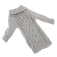 thumbnail image 1 of Suéter informal de punto de gran tamaño con mangas largas para mujer, escala 1/6 gris, 1 of 7