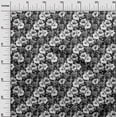 thumbnail image 3 of oneOone Viscose Chiffon Navy Gray Fabric Floral Dress Material Fabric Print Fabric By The Yard 42 Inch Wide, 3 of 5