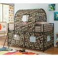 thumbnail image 2 of Coaster Camouflage Metal Tent Loft Bed with Ladder in Green Finish, 2 of 2