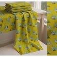 thumbnail image 6 of Soimoi Yellow Cotton Cambric Fabric Clock Tower,Airplane & Forklift Truck Transport Printed Fabric 1 Yard 56 Inch Wide, 6 of 7