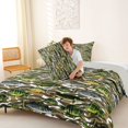 thumbnail image 4 of Castle Fairy Camo Freshwater Fish Tile Queen Comforter Set 3 Pieces,Mixed Bass Wood Camo Seamless Print Comforter Sets Queen,Taupe Brown,Grey Reversible,1 Comforter and 2 Pillowcases, 4 of 6