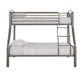 thumbnail image 2 of Weston Home Visalia Kids Metal Twin over Full Bunk Bed, Gray, 2 of 8