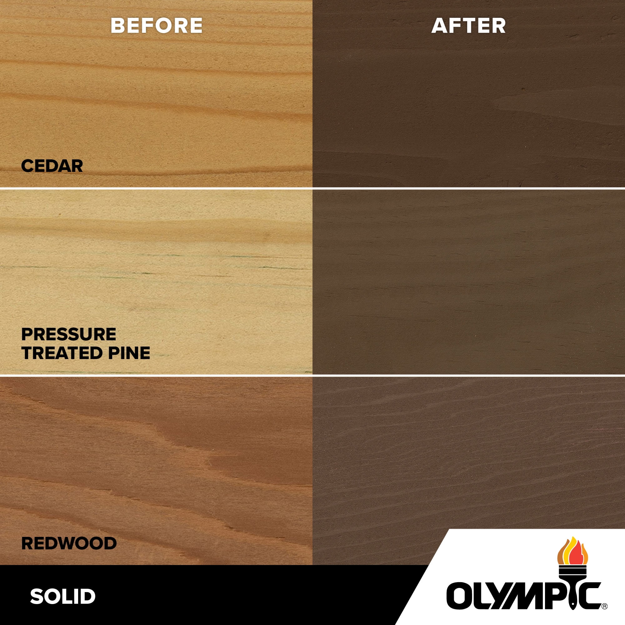 Olympic Maximum 5 Gallons SC-1004 Autumn Brown Solid Color Exterior Stain and Sealer in One