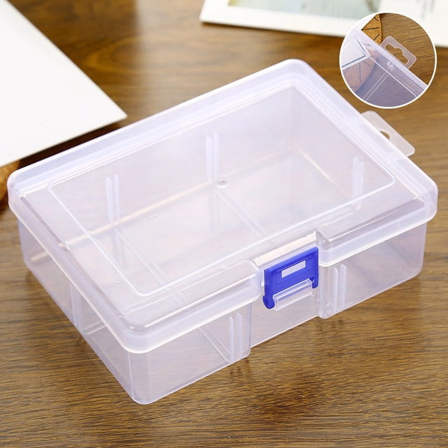 MYG Large-capacity Transparent Plastic Cosmetics Storage Box Holder Case Container