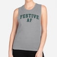 thumbnail image 2 of Arch Festive AF Women's Muscle Tank 2X-Large Heather Grey, 2 of 5