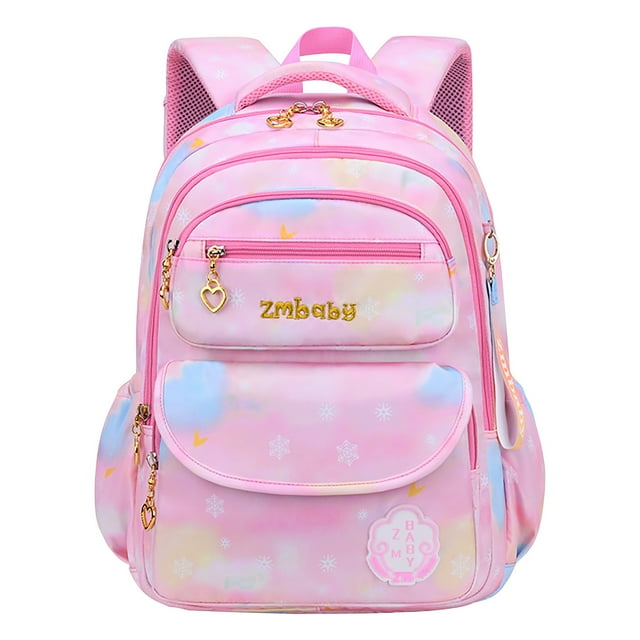 Large-Capacity Wear-Resistant Childrens Backpack for Elementary School Girls