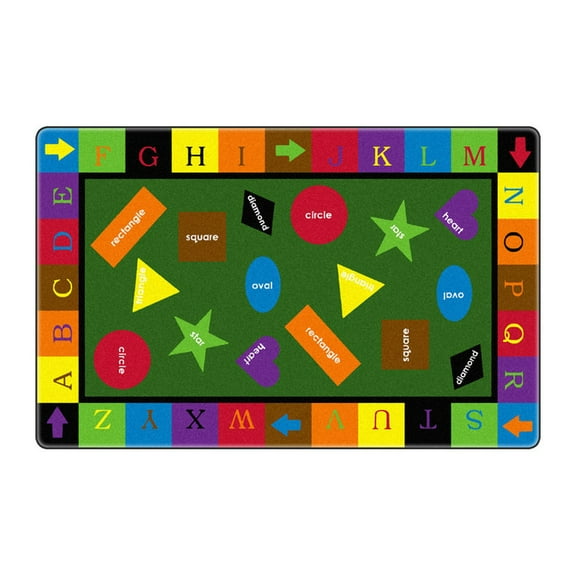 Flagship Carpets FE116-58A 10 ft. 9 in. x 13 ft. 2 in. Simple Shapes Rug - Rectangle