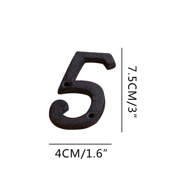 Daisyyozoid Creative Alloy Wrought Iron Number Letter Number