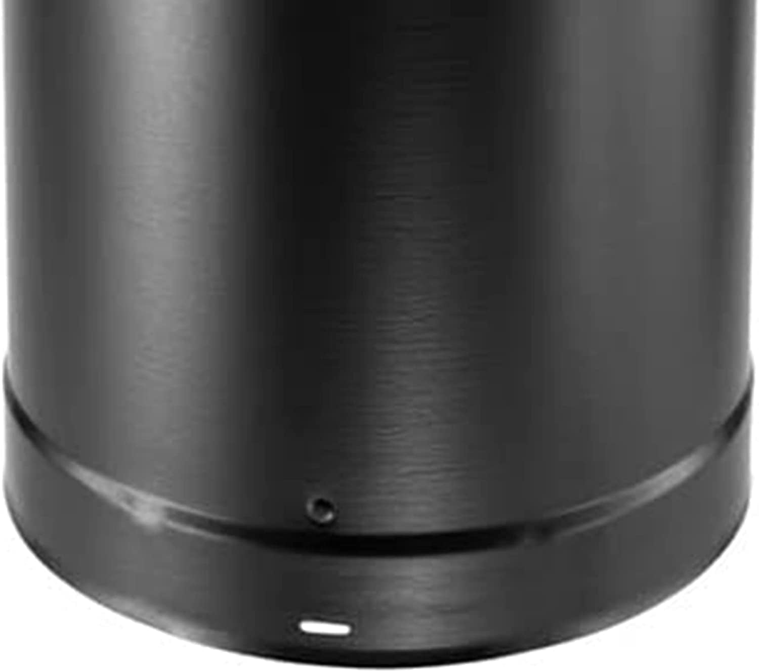 DuraVent DVL 6DVL-12 DVL Galvanized Steel/Stainless Steel Double Wall Wood Burning Stove Pipe Connector to Vent Smoke/Exhaust, 12" x 6" Diameter
