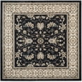 thumbnail image 2 of SAFAVIEH Lyndhurst Janel Traditional Bordered Area Rug, Anthracite/Cream, 7' x 7' Square, 2 of 7