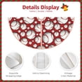 thumbnail image 3 of Fotbe Cute Baseball Pattern Christmas Tree Skirt, Tree Skirts Plush Christmas Decorations, Christmas Tree Skirts Xmas Decorations Holiday Party Decor-36", 3 of 6