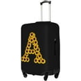 thumbnail image 3 of Sunflower Initial Name A Black Luggage Cover Elastic Washable Stretch Suitcase Protector Anti-Scratch Travel Suitcase Cover for Kid and Adult L (Fit 25-28 inch suitcase), 3 of 6