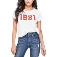 thumbnail image 1 of Camiseta adornada Guess 1981 blanca grande, 1 of 2