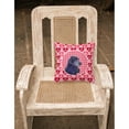 thumbnail image 2 of Carolines Treasures SS4471PW1414 Black Cocker Spaniel Hearts Love Valentines Day Fabric Decorative Pillow 14Hx14W, 2 of 4