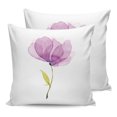 thumbnail image 7 of Outdoor Throw Pillow Cover Abstract Art Blossoming Floral Art Waterproof Cushion Covers 2 Pack Watercolor Purple Flower on White Pillow Cases Home Decoration for Patio Garden Couch Sofa, 7 of 7