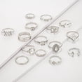 thumbnail image 6 of UDIYO 15Pcs/Set Women Bohemian Artificial Gemstone Rhinestone Finger Ring Jewelry Gift, 6 of 6