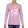 thumbnail image 2 of Wild Bobby We Don't Believe Either Bigfoot Unicorns Women Graphic Long Sleeve Tee, 2 of 6