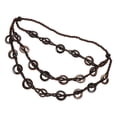 thumbnail image 3 of Joyería original: collar bohemio de concha de coco multicapa para mujer - Joyería étnica de playa - Accesorio de verano para festivales y fiestas hawaianas, 3 of 6