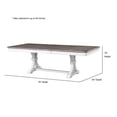 thumbnail image 2 of Panama Jack Sonoma Farmhouse Wood Trestle Dining Table in White, 2 of 3