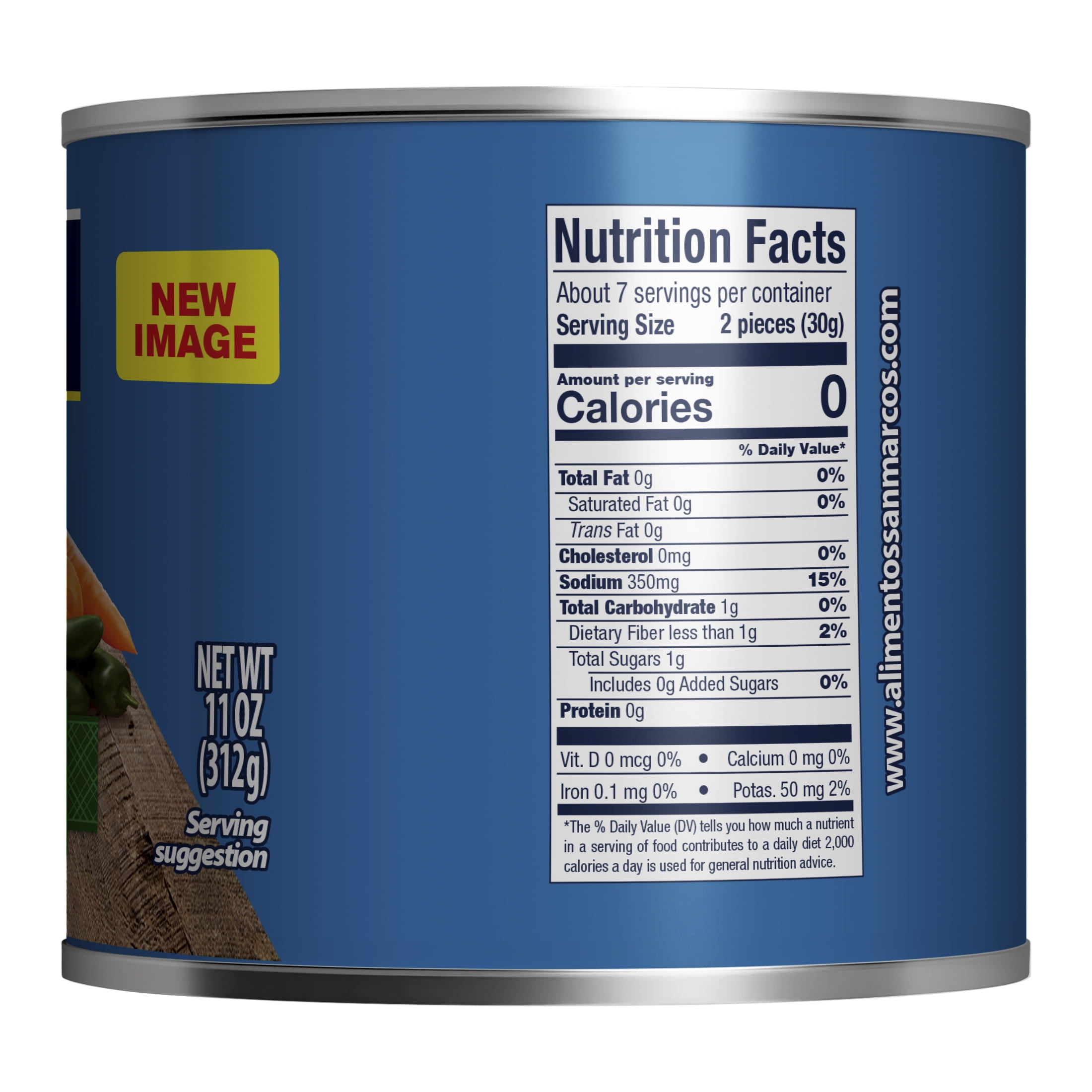 (12 pack) San Marcos Shelf Stable Whole Jalapeno Peppers, 11 oz