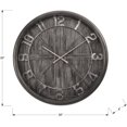 thumbnail image 4 of Monarch Specialties I 9025 Clocks, 30" Round, Large Oversized, Wall Clock, Brown, Transitional, 4 of 4