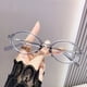 thumbnail image 4 of Gafas presbioscópicas estilo femenino, montura negra nerd, montura de detección avanzada anti-luz azul para hombres, gafas presbioscópicas con dientes de metal, 4 of 4